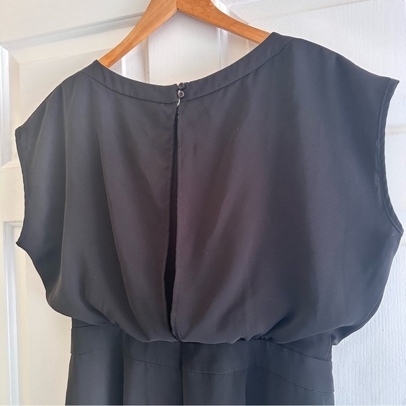 Eliza J Women's Black Jumpsuit with Cap Sleeve and Wide Leg - Picture 5 of 8